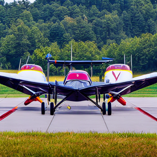 025_Two small planes sitting near each other on a run way..png